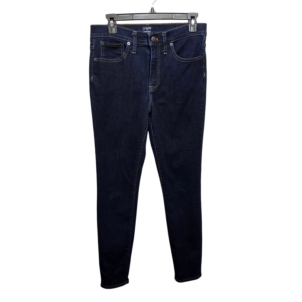 J.Crew Skinny Jeans Womens 28 Blue Dark Wash 9 Inch Mid Rise Re-Imagined